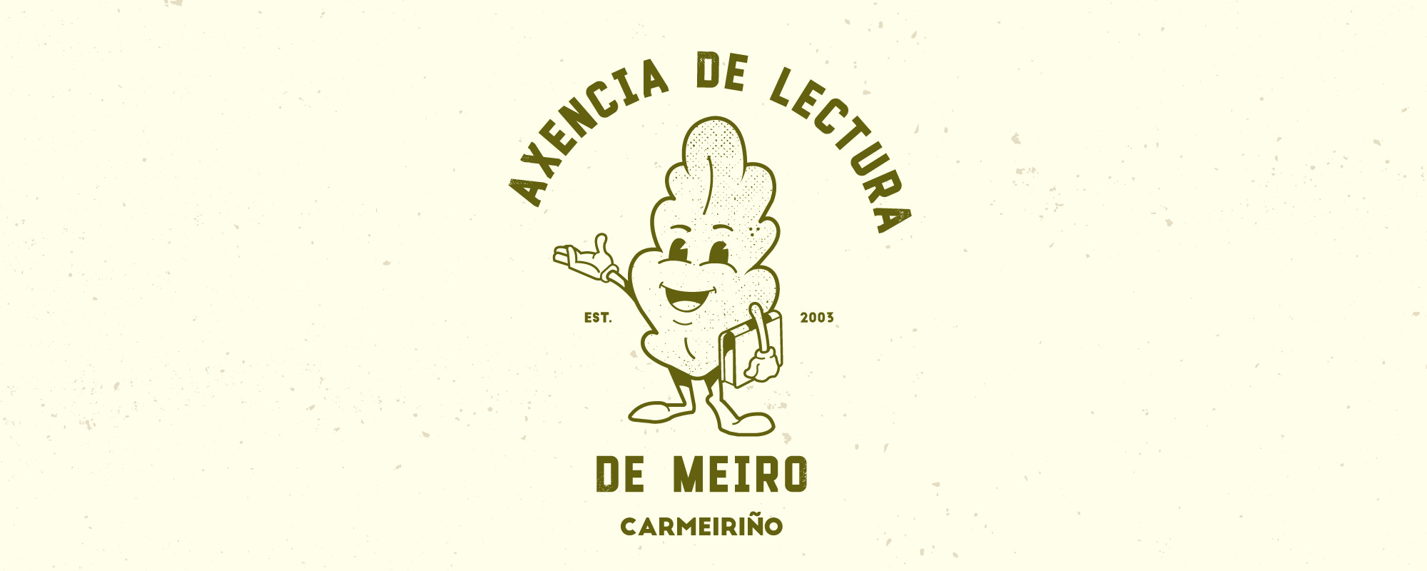 logotipo da axencia de lectura de meiro onde se amosa a Carmeiriño