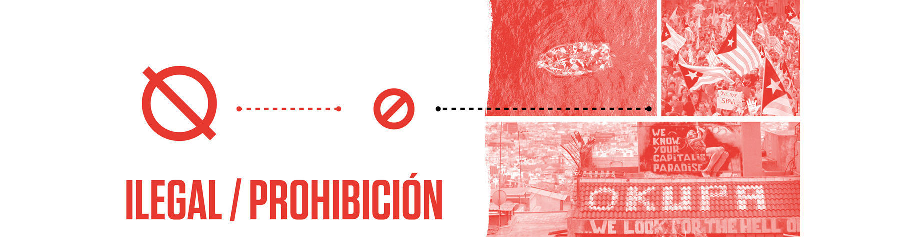 desenvolvemento do icono de prohibido para o disco ilegal