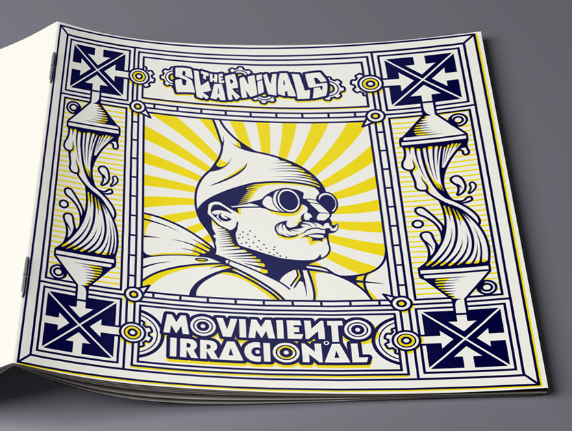vista da portada do libreto de movimiento irracional