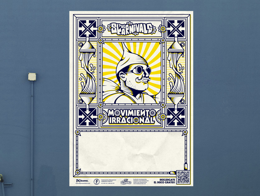 vista do cartel deseñado para a xira irracional tour